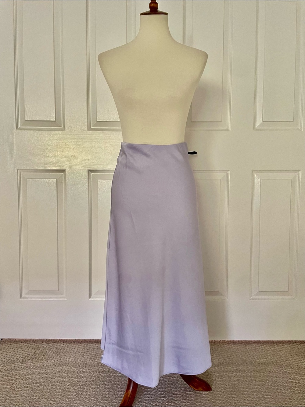 J. Crew Lavender Whimsigoth Gwyneth Satin Slip Skirt size S